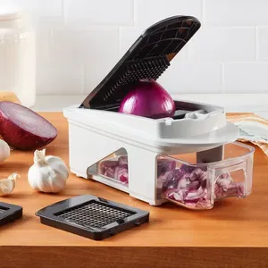 MIU VEGETABLE CHOPPER WITH 2 INTERCHANGEABLE DICER BLADES -N