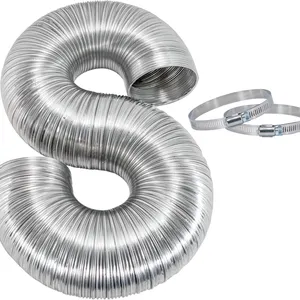 EASTMAN SEMI-RIGID ALUMINUM DRYER DUCT SILVER 2X4" 8' (2 PCS)