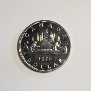 1972 CANADA CANOE DOLLAR