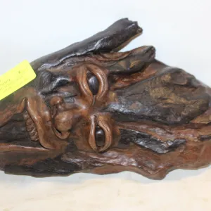 HAND CARVED WOODEN WALL SPIRIT WALL DECOR