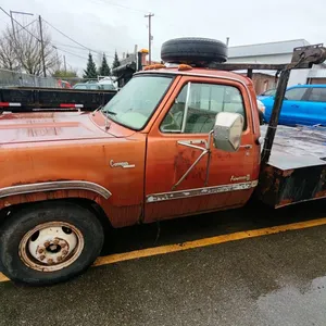 1974 DODGE D30 ADVENTURER SE, 2DR FLAT DECK PICKUP, BROWN, VIN D31BD4S057906,,