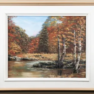 REN� LAUZON AUTUMN RIVER LANDSCAPE