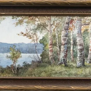 WATERCOLOUR AUTUMNAL LANDSCAPE