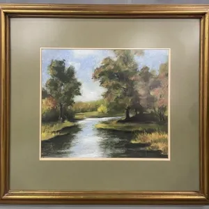OTTO BOHM 'EARLY AUTUMN SCENE' WATERCOLOUR