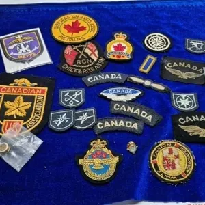 Canadian Military Patches And Pins Lot
