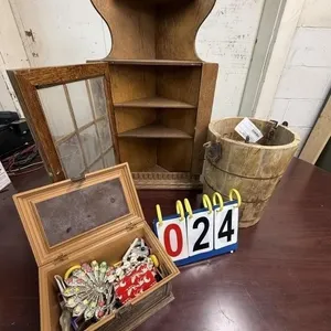 Wooden Ice Cream Churn Bucket, ETC.