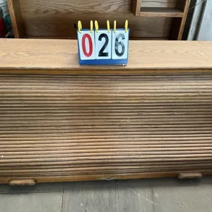 Roll Top Desk Hutch w/ Drawers & Slots