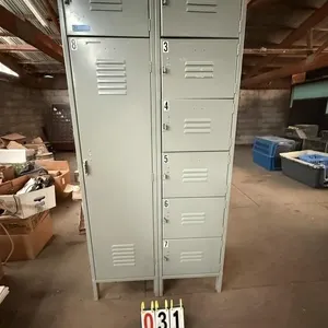 Metal Storage Locker w/ 8 Compartments