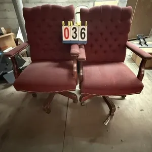 2- Fabric Executive Chairs on Rollers