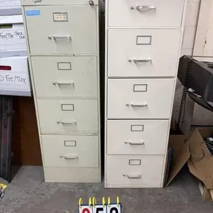 2 (TWO)  4 Drawer Legal Size File Cabinets