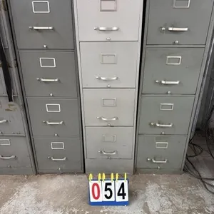 3 (THREE) -24 Drawer Letter Size File Cabinets