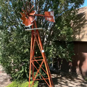 8-Foot Metal Windmill