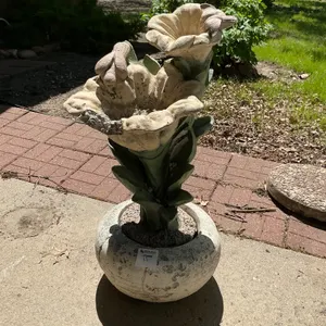 Concrete Floral Garden Statue