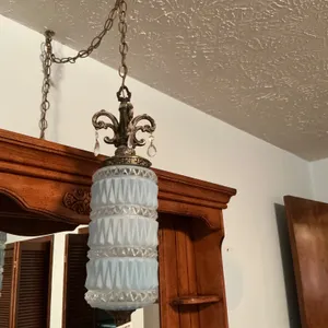 Blue Glass Pendant Lamp