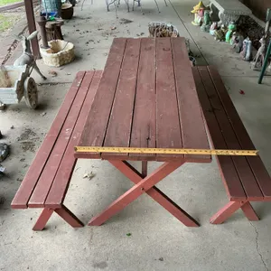 Wood Picnic Table Set