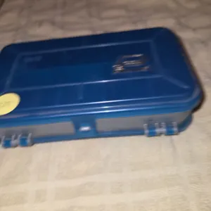 Pocket fishing container small with contents