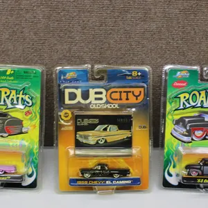 3 Jada Die-Cast Model Cars: Road Rats and Dub City Oldskool Series
