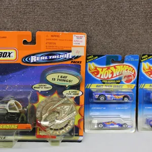 Matchbox 'UFO Landing' and Hot Wheels Race Team Series Vehicles (3 Packaged Items)