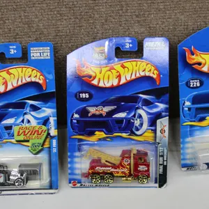 3 Mattel Hot Wheels Die-Cast Cars in Original Packaging