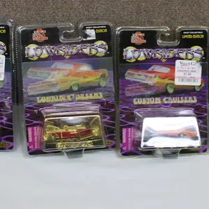 Six Die-Cast Cars in Original Packaging, Lowriders and Home Rollerz Series
