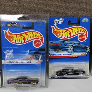 Hot Wheels First Editions from 1998, 1999, and 2000 in Original Packaging