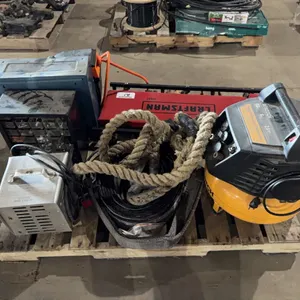 Bostitch 150psi 6 gallon 2.6SCFM air compressor, Craftsman creeper, tow rope, Vevor power cord reel & assorted hardware