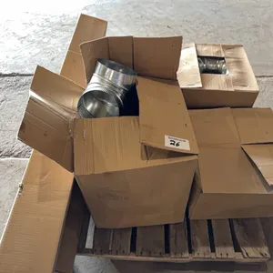 Large quantity of unused Snappy assorted 90° degree 7” ductwork elbows & piping