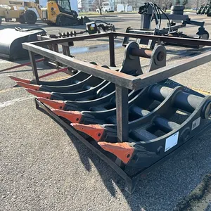 New AllMetal AMK20 62" thumb rake for Cat 320 excavator-Sales Tax
