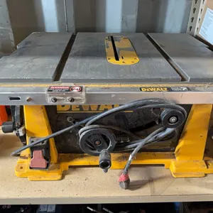 Dewalt 10" table saw and stand *THIS ITEM AVAILABLE FOR LIVE ON-SITE BIDDING ONLY