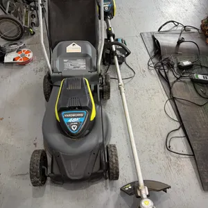 Battery Powered Lawn Mower & Grass Trimmer *THIS ITEM AVAILABLE FOR LIVE ON-SITE BIDDING ONLY