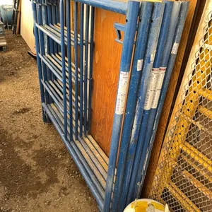 3 sections of 5 ft x 7 ft scaffolds with 7 alum planks *THIS ITEM AVAILABLE FOR LIVE ON-SITE BIDDING ONLY