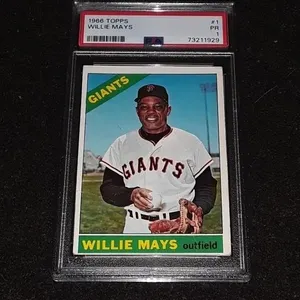 1966 Topps Willie Mays PSA 1