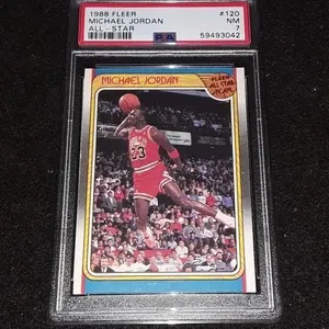 1988 Fleer Micheal Jordan PSA 7
