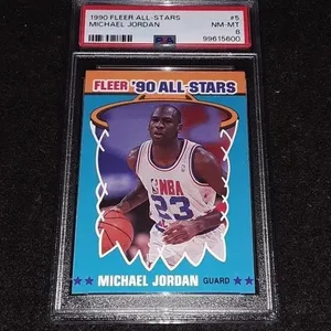 1990 Fleer Micheal Jordan PSA 8