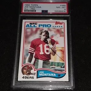 1982 Topps Joe Montsana PSA 8 All-Pro