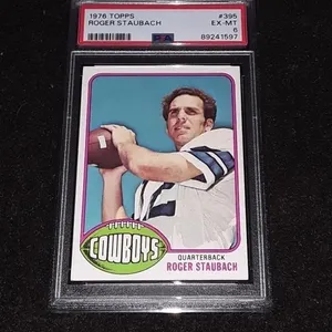 1976 Topps Roger Staubach PSA 6
