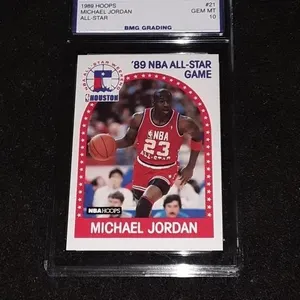 Michael Jordan 1989 Hoops All Star #21 GEM MT 10