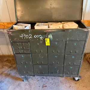 Metal Shop Cabinet and Content