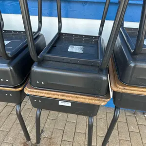 SET OF (2) SCHOOL CLASSROOM DESKS
