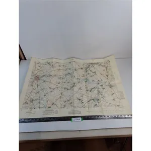 WW1 CEF 35" x 24" Linen Trench Map of France