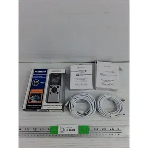 Olympus Digital Voice Recorder, Caseco iPhone Charge & Sync Cables - As Is