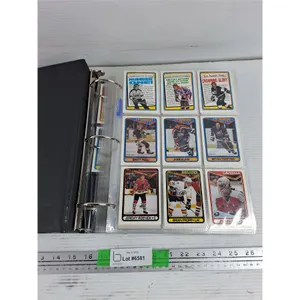 Binder of O Pee Chee Hockey Cards