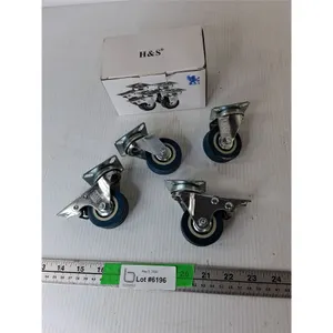 (4) H & S 50mm Castor Wheels, Appear NIB