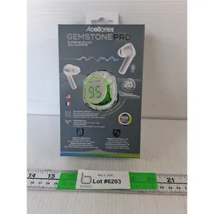 Gemstone Pro Wireless Earbuds & Display- Appears NIB