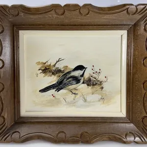 J.L.V. - CHICKADEE WITH BERRIES