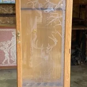 6 Gun Oak Gun Cabinet