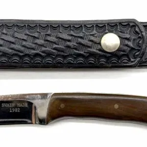 Swain Made 1982 Knife with Sheath