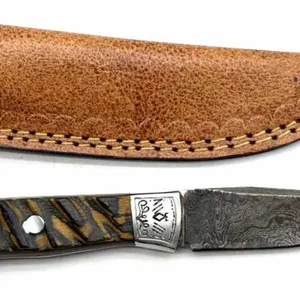 Custom Damascus Blade Knife with Sheath
