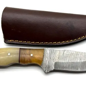 Custom Damascus Blade Knife with Resin Handle and