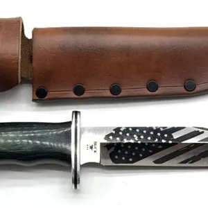 Buck 119 Knife with Sheath 
- American Flag